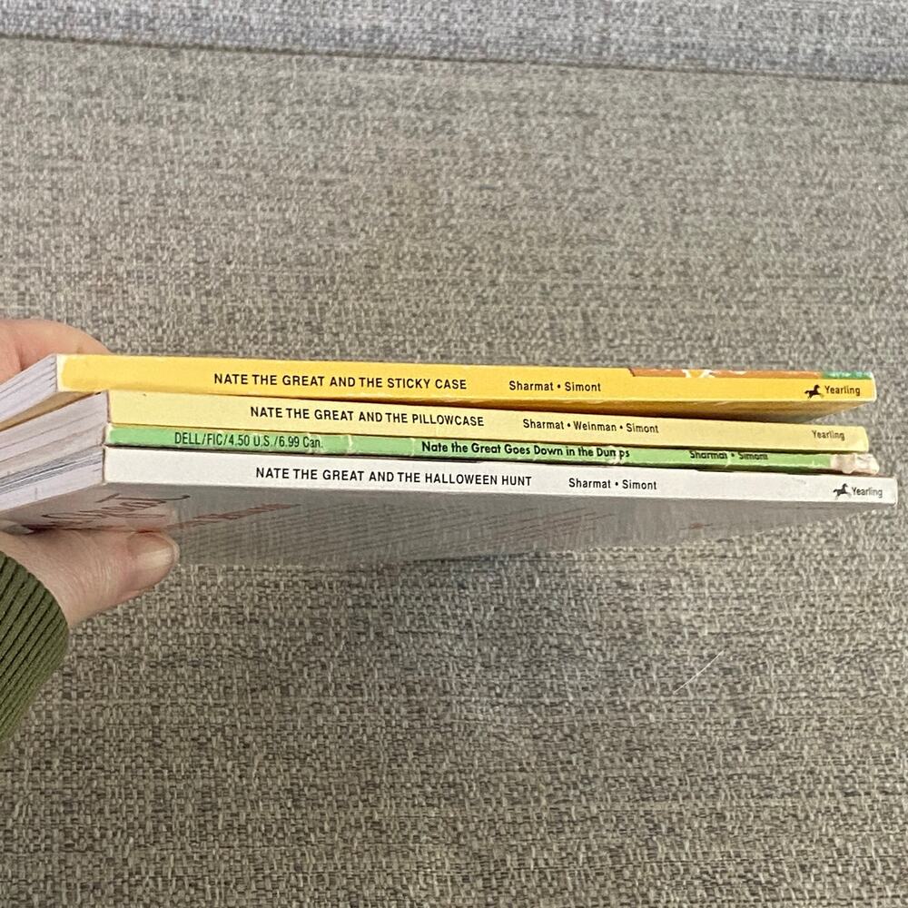Nate The Great Book Lot 4 Marjorie Sharmat Kids Beginner Reader Chapter Books - Picture 3 of 9